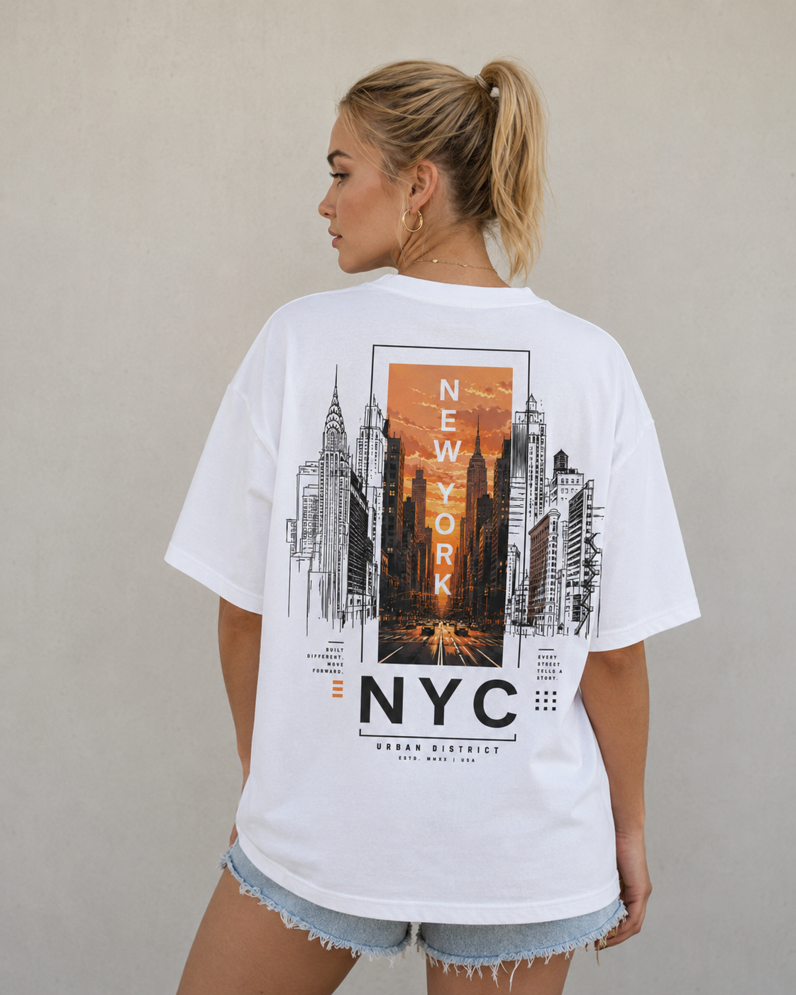 NYC Urban District Oversized T-Shirt
