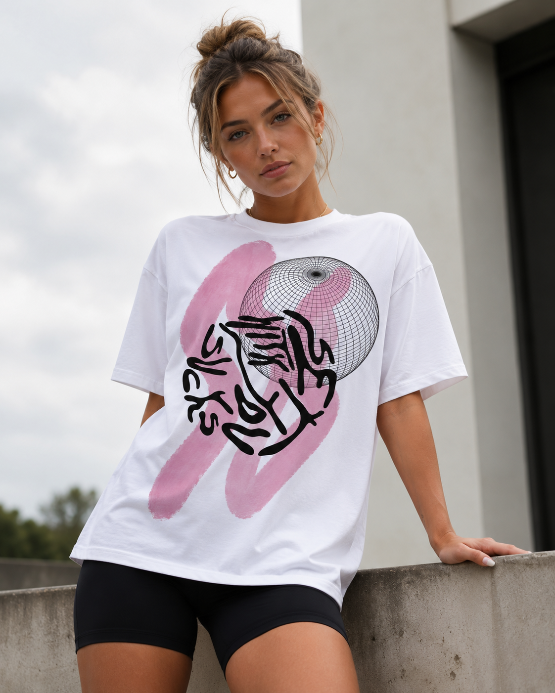 Disco Drift Oversized T-Shirt