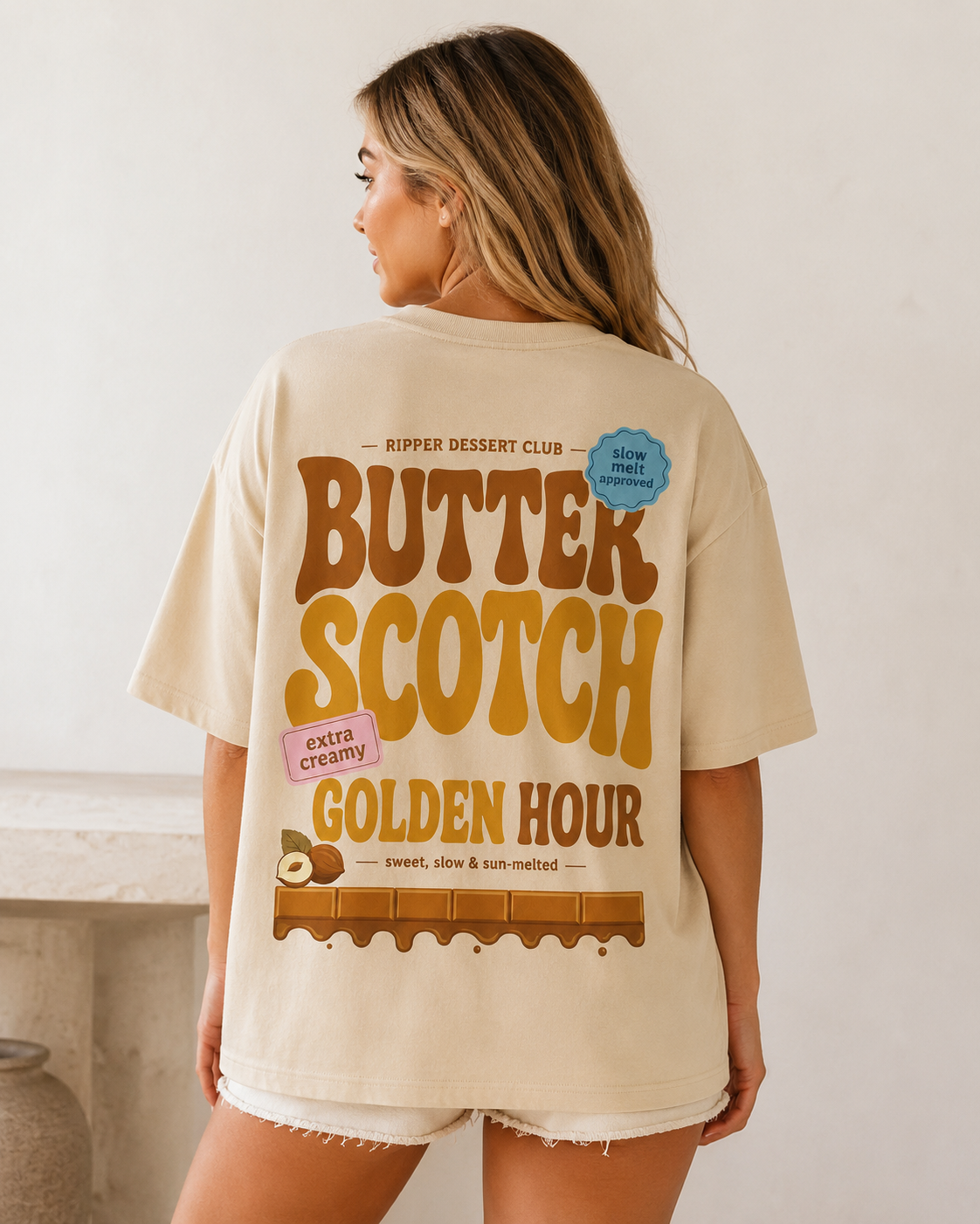 Butter Scotch Golden Hour Oversized T-Shirt