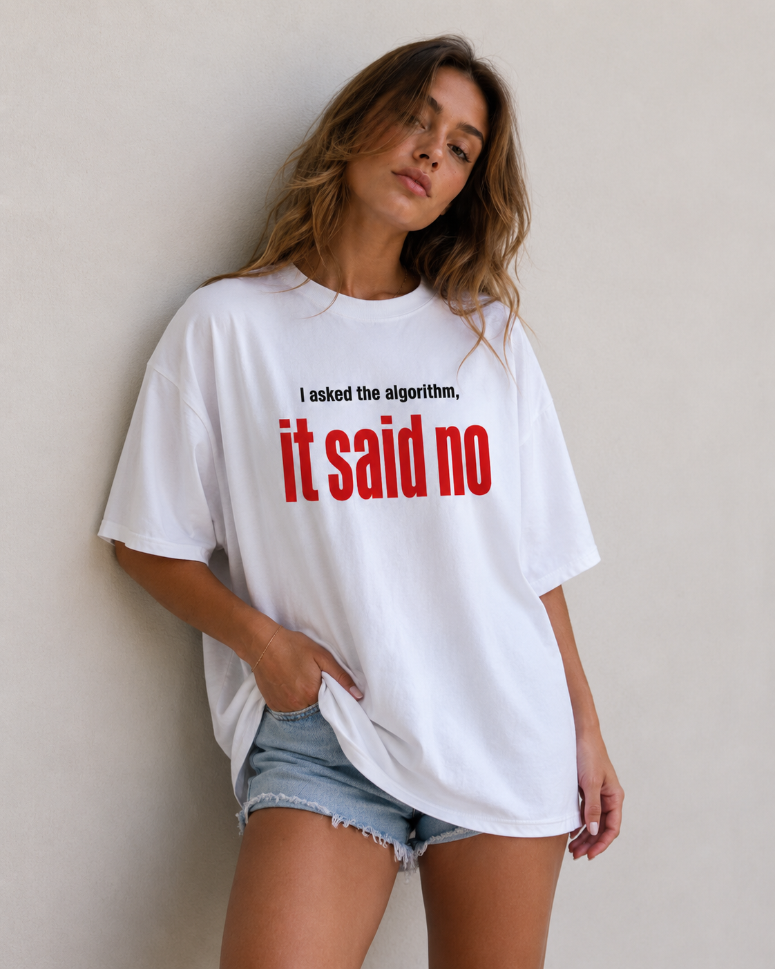 Algorithm Said No Oversized T-Shirt