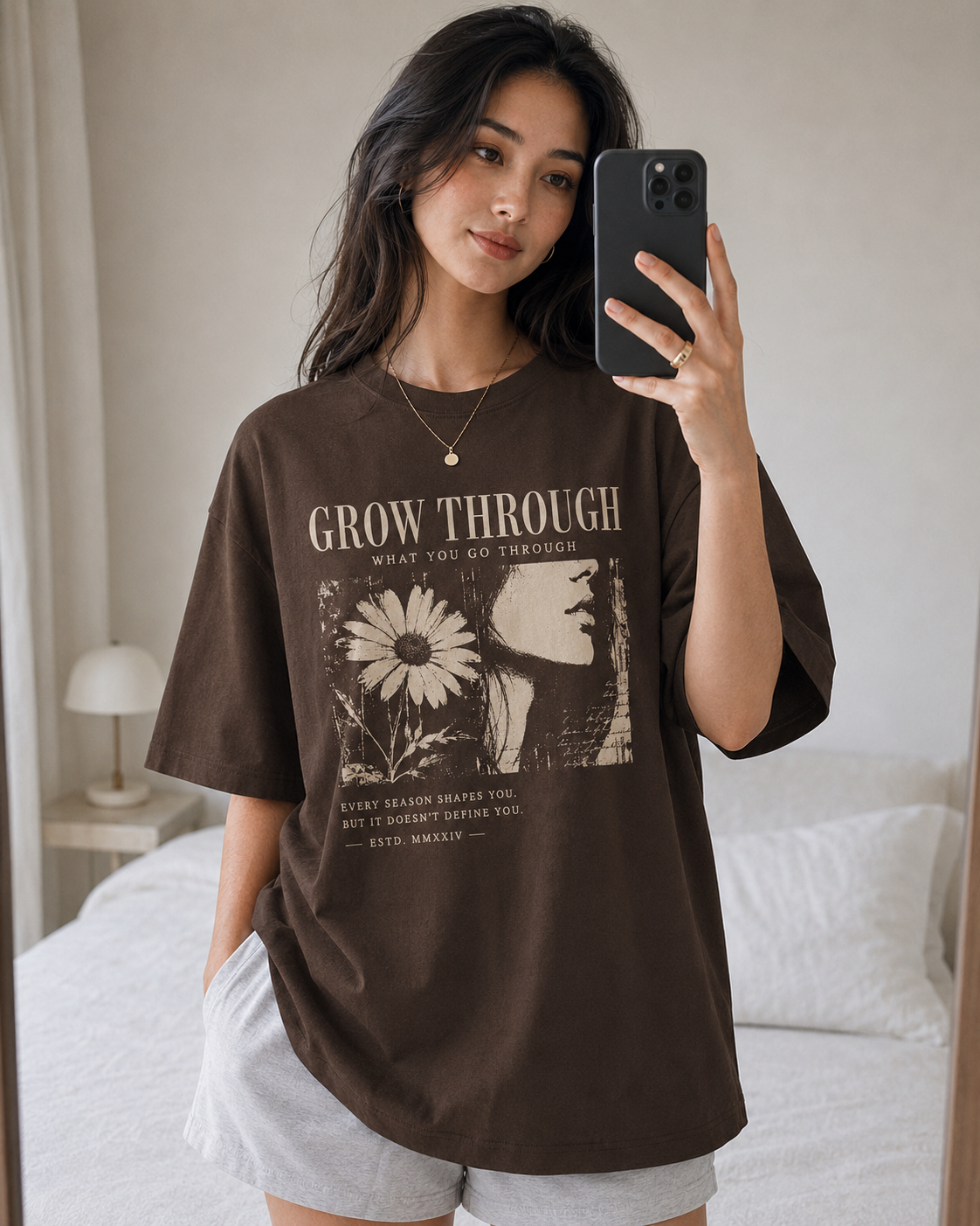 Grow Through Babe Oversized T-Shirt