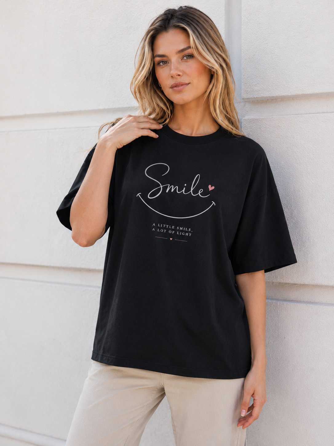 Little Smile Babe Oversized T-Shirt