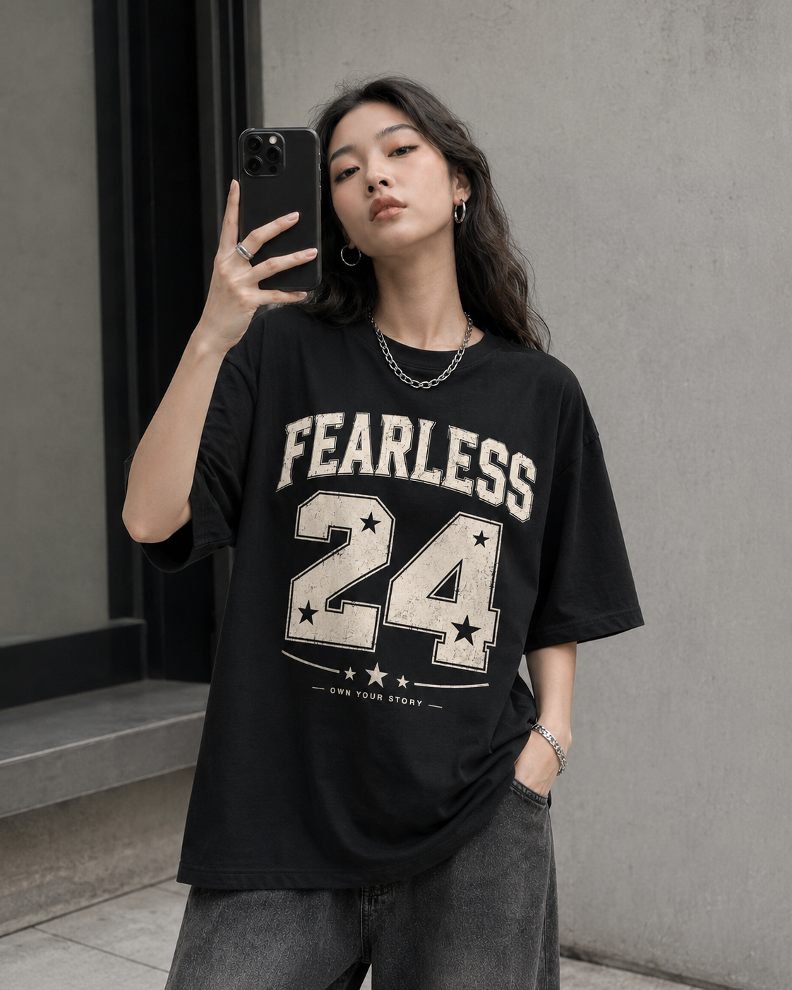 Fearless 24 Babe Oversized T-Shirt