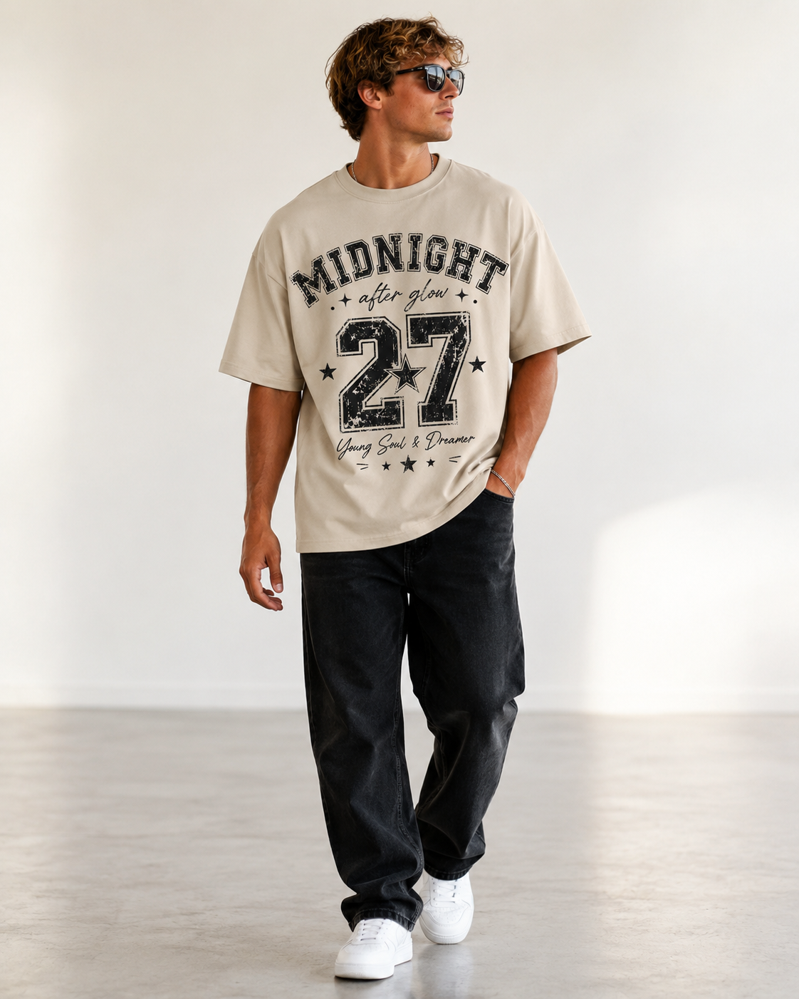 Midnight 27 Men’s Oversized T-Shirt
