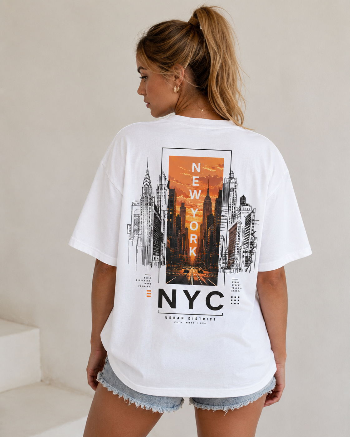 NYC Urban District Oversized T-Shirt