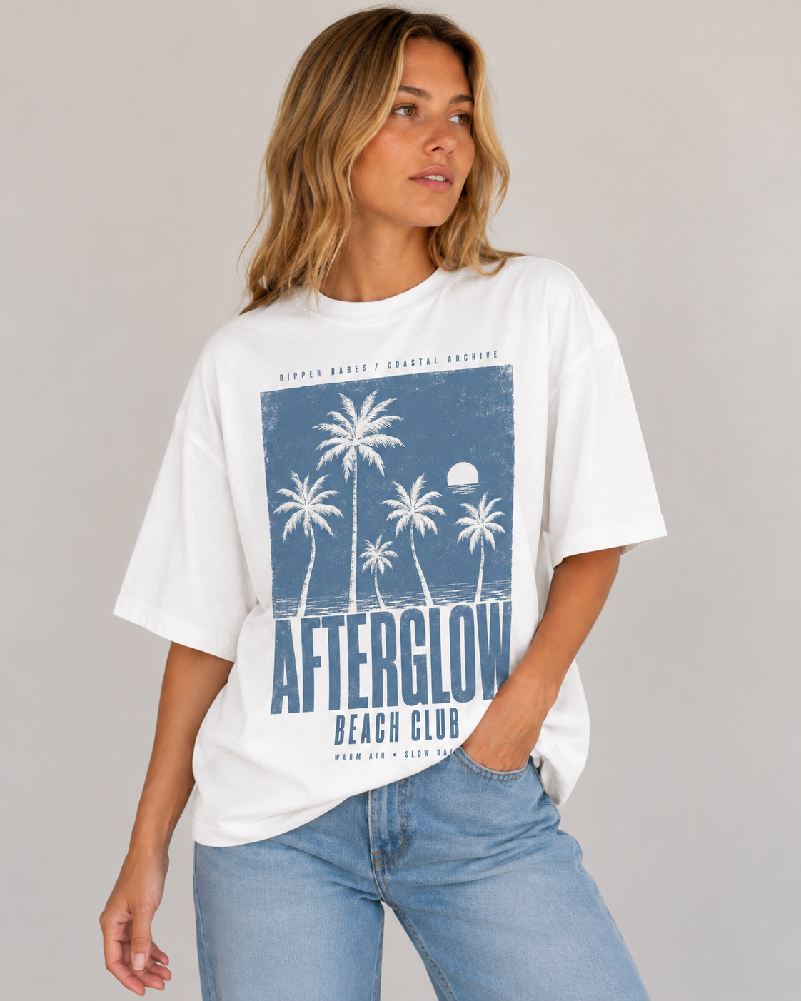 Afterglow Beach Club Oversized T-Shirt