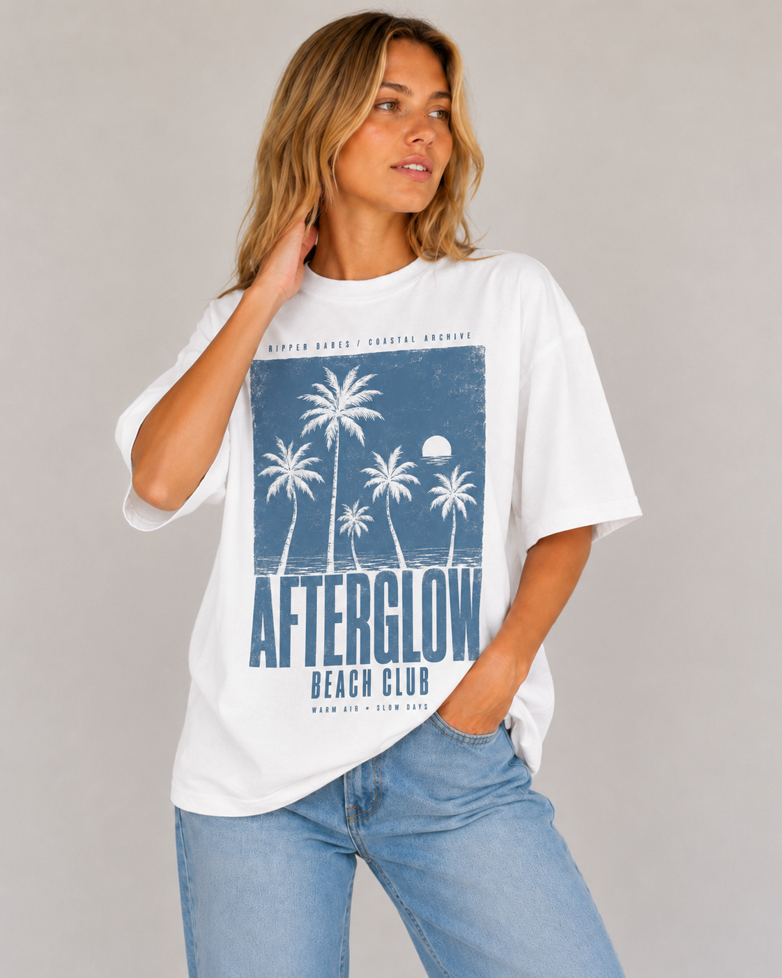 Afterglow Beach Club Oversized T-Shirt