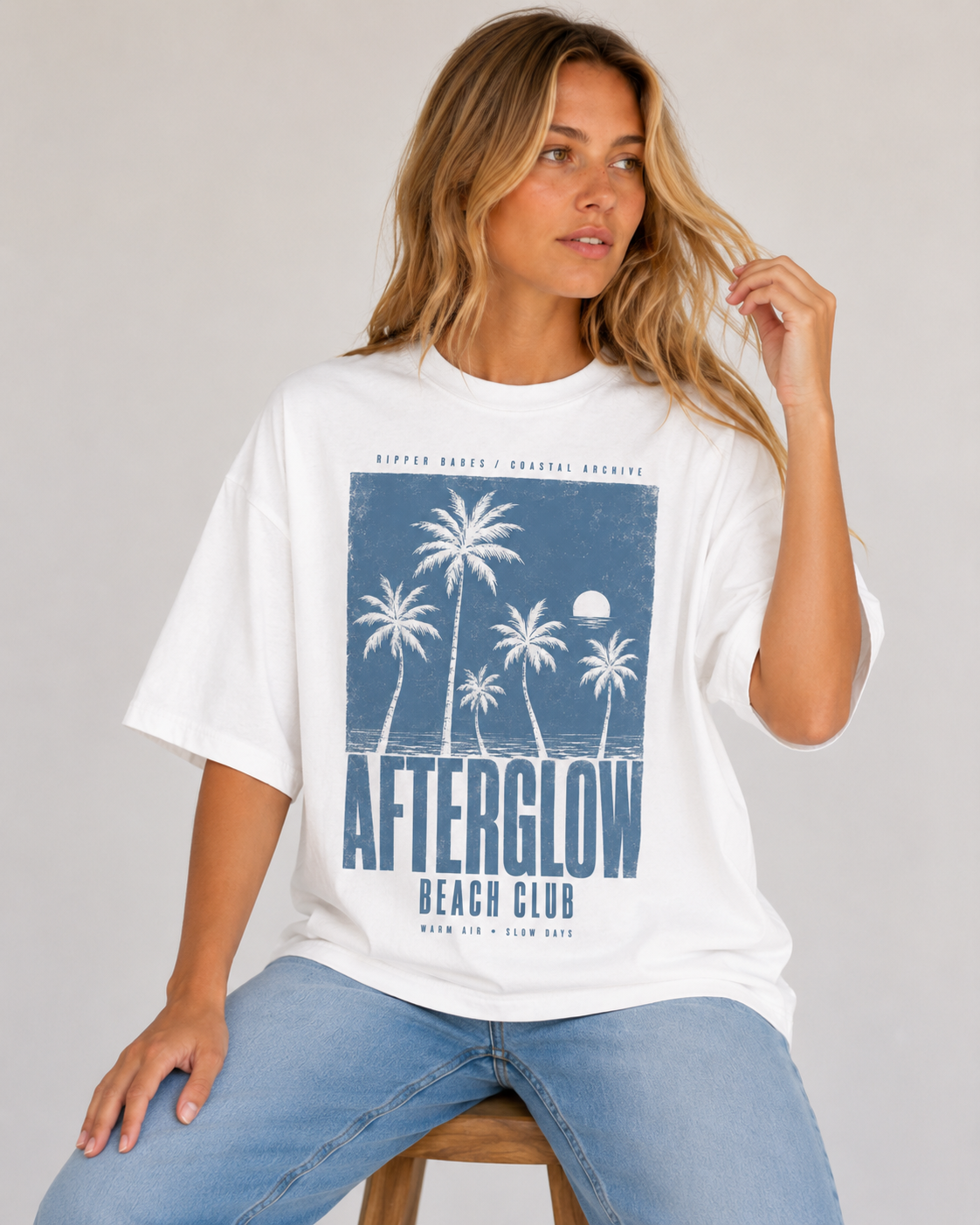 Afterglow Beach Club Oversized T-Shirt
