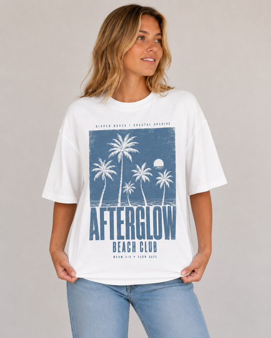 Afterglow Beach Club Oversized T-Shirt