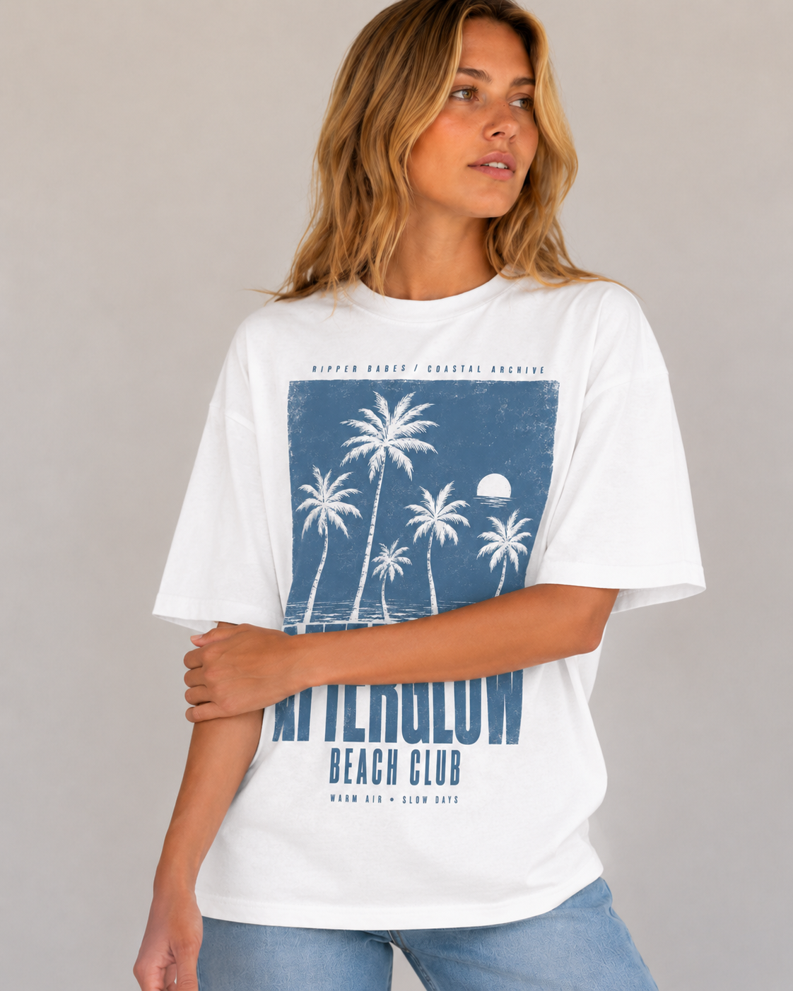 Afterglow Beach Club Oversized T-Shirt