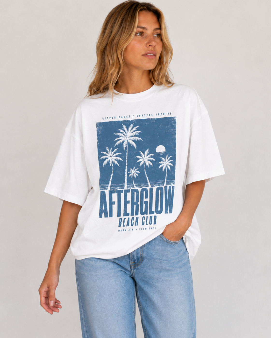Afterglow Beach Club Oversized T-Shirt