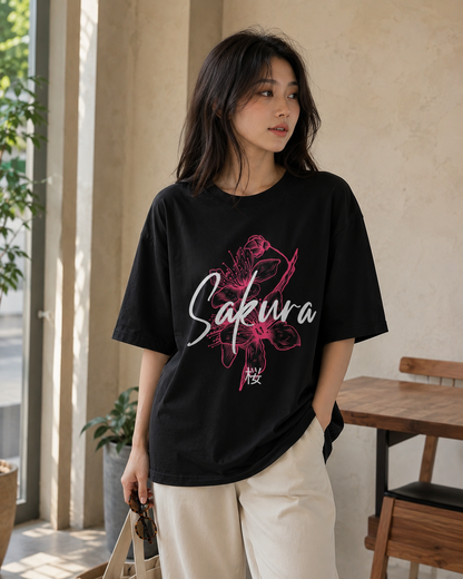 Sakura Babe Oversized T-Shirt