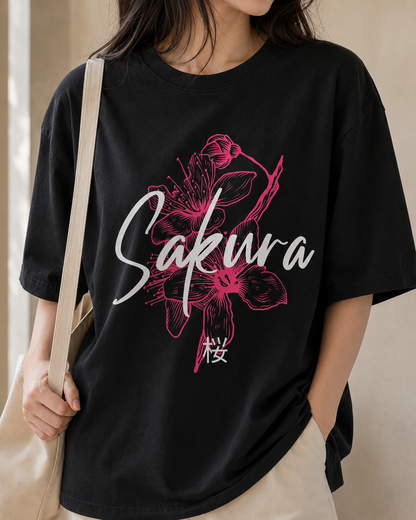 Sakura Babe Oversized T-Shirt