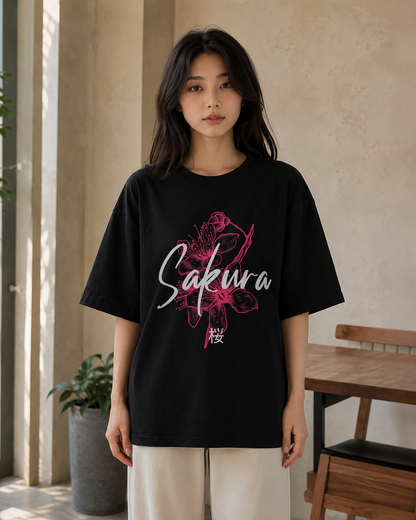 Sakura Babe Oversized T-Shirt
