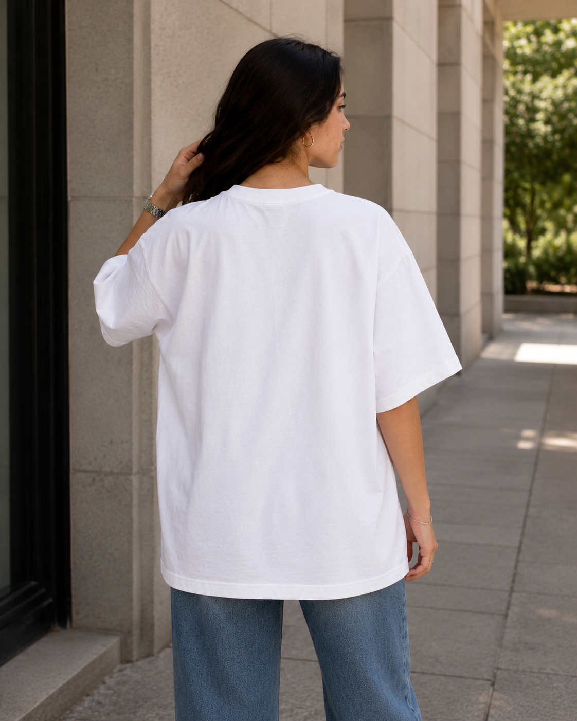 Blooming Right On Time Oversized T-Shirt