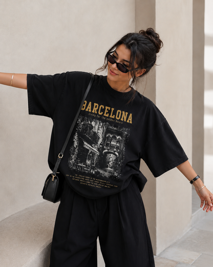 Barcelona Golden Hours Oversized T-Shirt