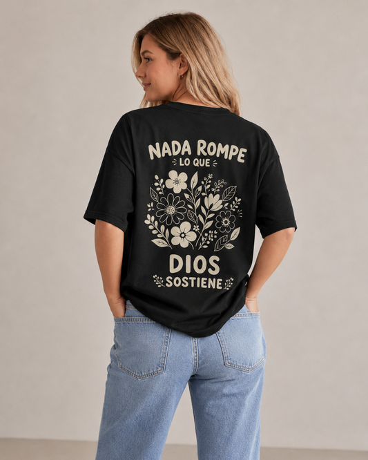 Dios Sostiene Oversized T-Shirt