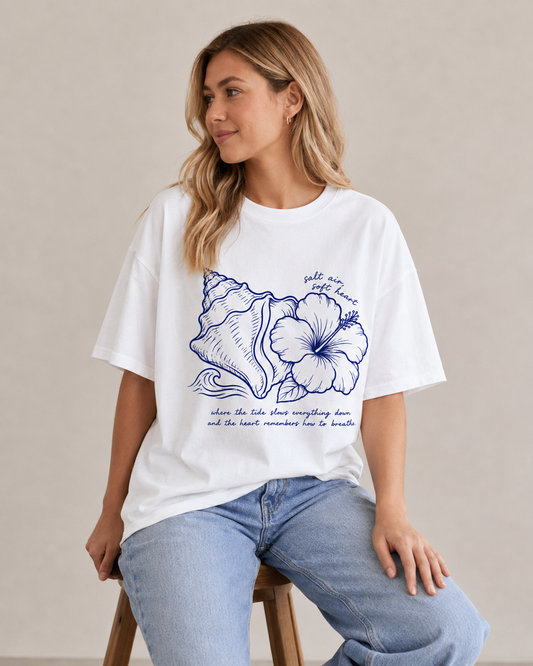 Salt Air Soft Heart Oversized T-Shirt