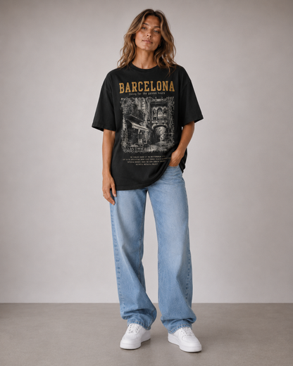 Barcelona Golden Hours Oversized T-Shirt