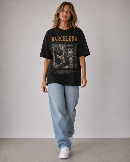 Barcelona Golden Hours Oversized T-Shirt