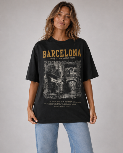 Barcelona Golden Hours Oversized T-Shirt
