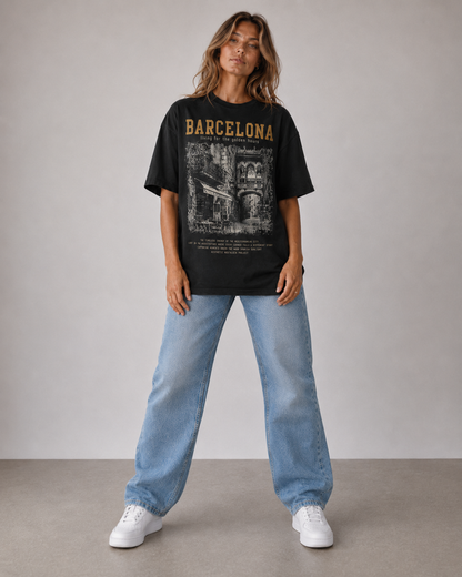 Barcelona Golden Hours Oversized T-Shirt