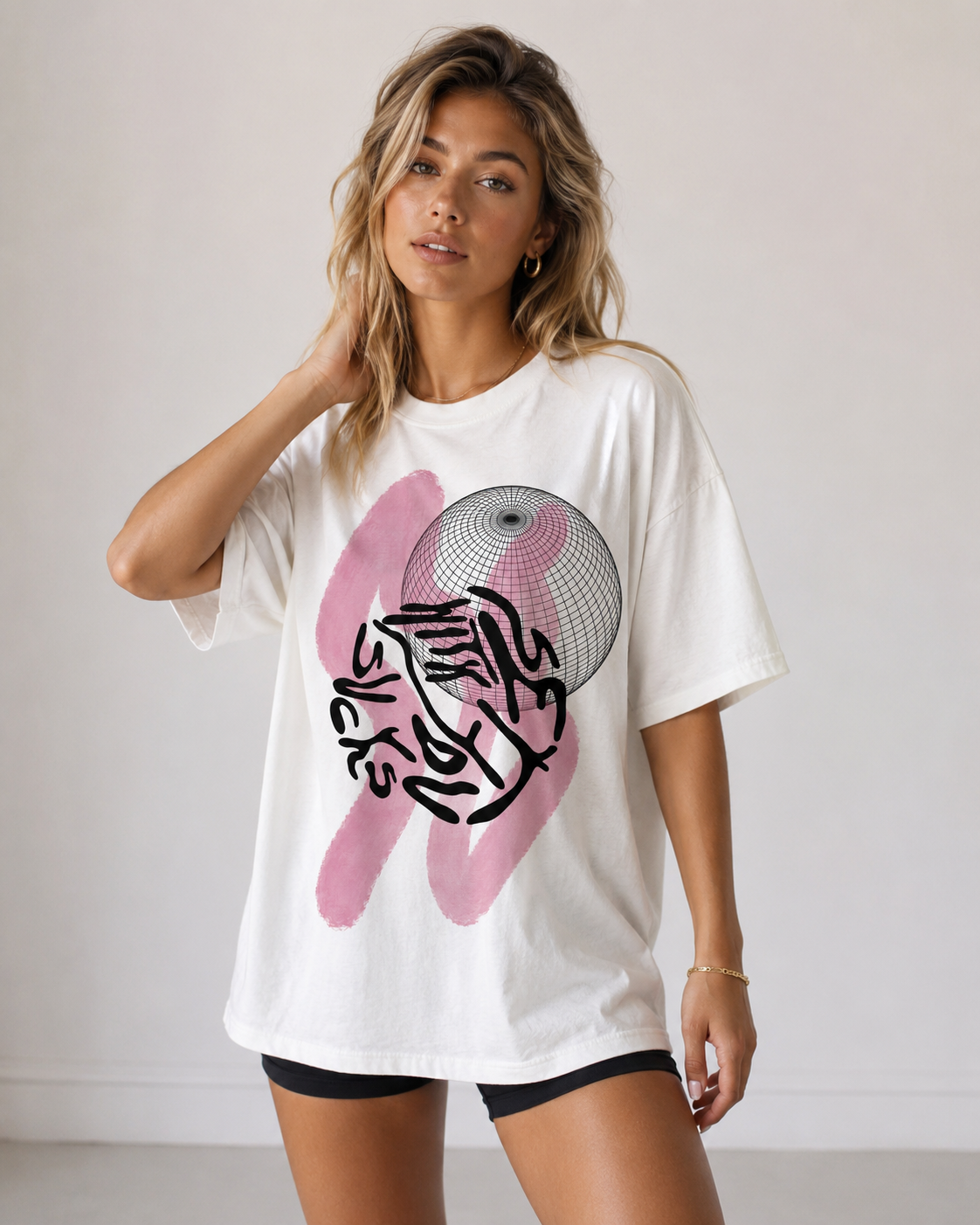 Disco Drift Oversized T-Shirt