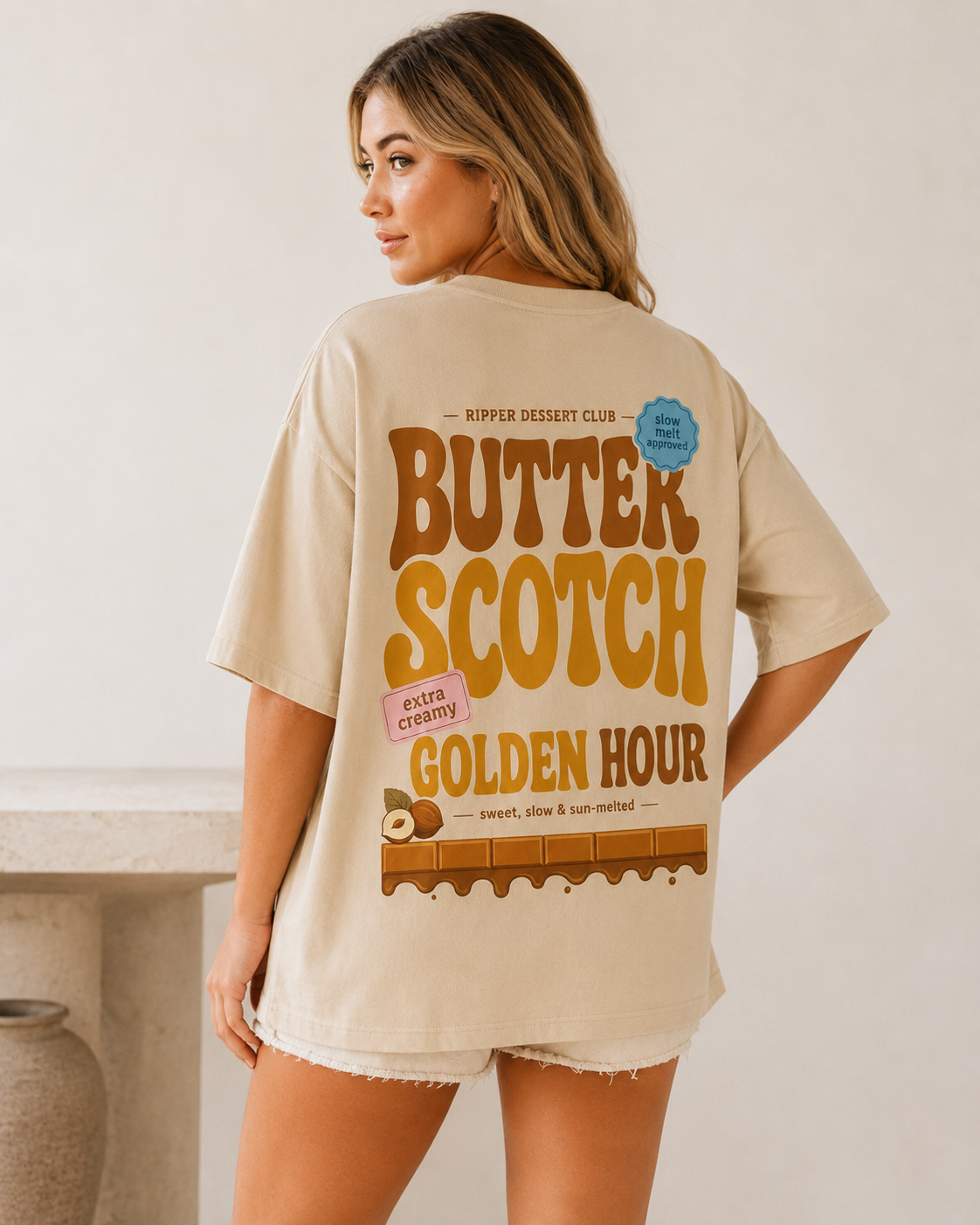 Butter Scotch Golden Hour Oversized T-Shirt