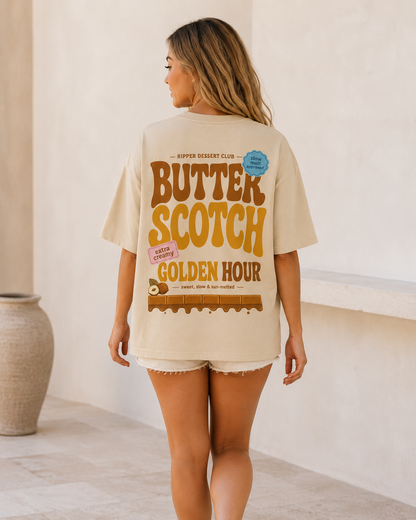 Butter Scotch Golden Hour Oversized T-Shirt