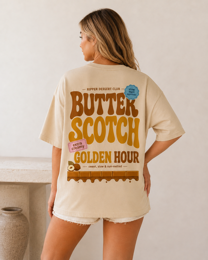 Butter Scotch Golden Hour Oversized T-Shirt