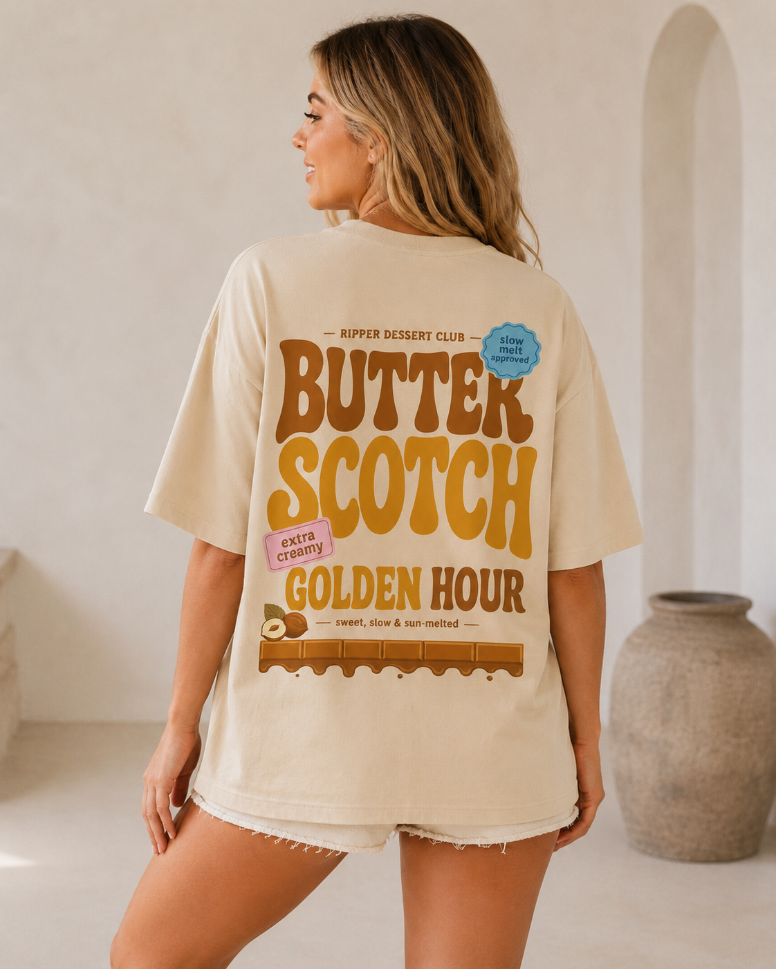 Butter Scotch Golden Hour Oversized T-Shirt