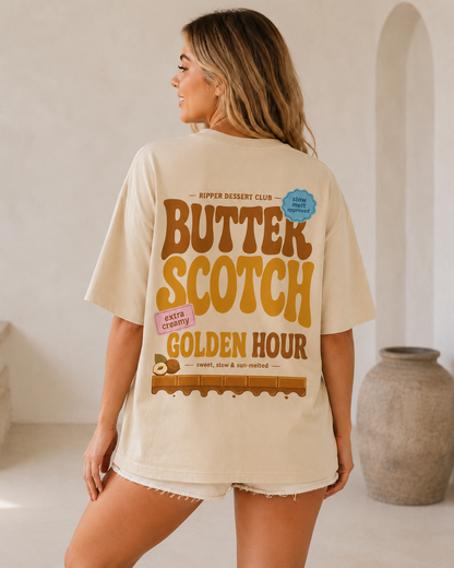 Butter Scotch Golden Hour Oversized T-Shirt
