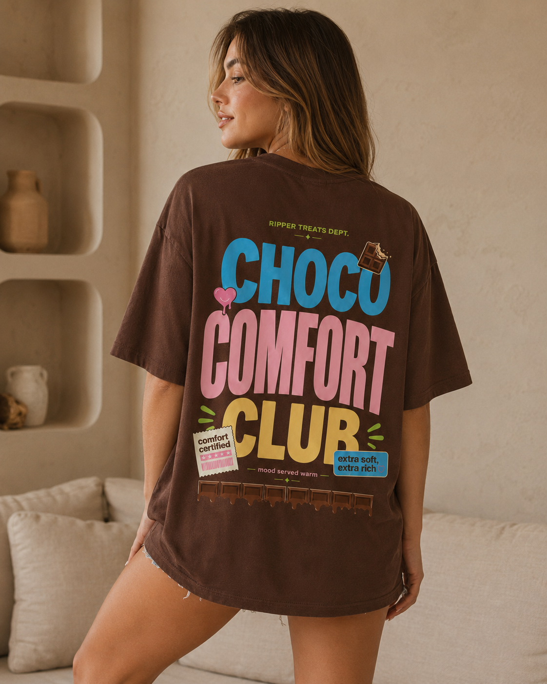 Choco Comfort Club Oversized T-Shirt