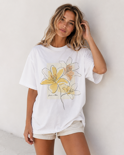 Grace in Bloom Oversized T-Shirt
