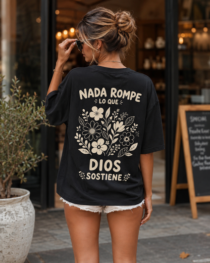 Dios Sostiene Oversized T-Shirt