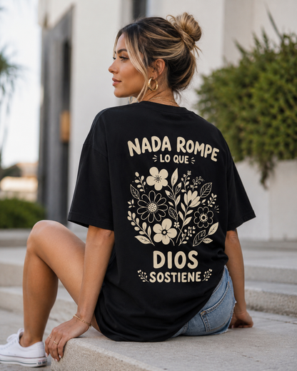 Dios Sostiene Oversized T-Shirt