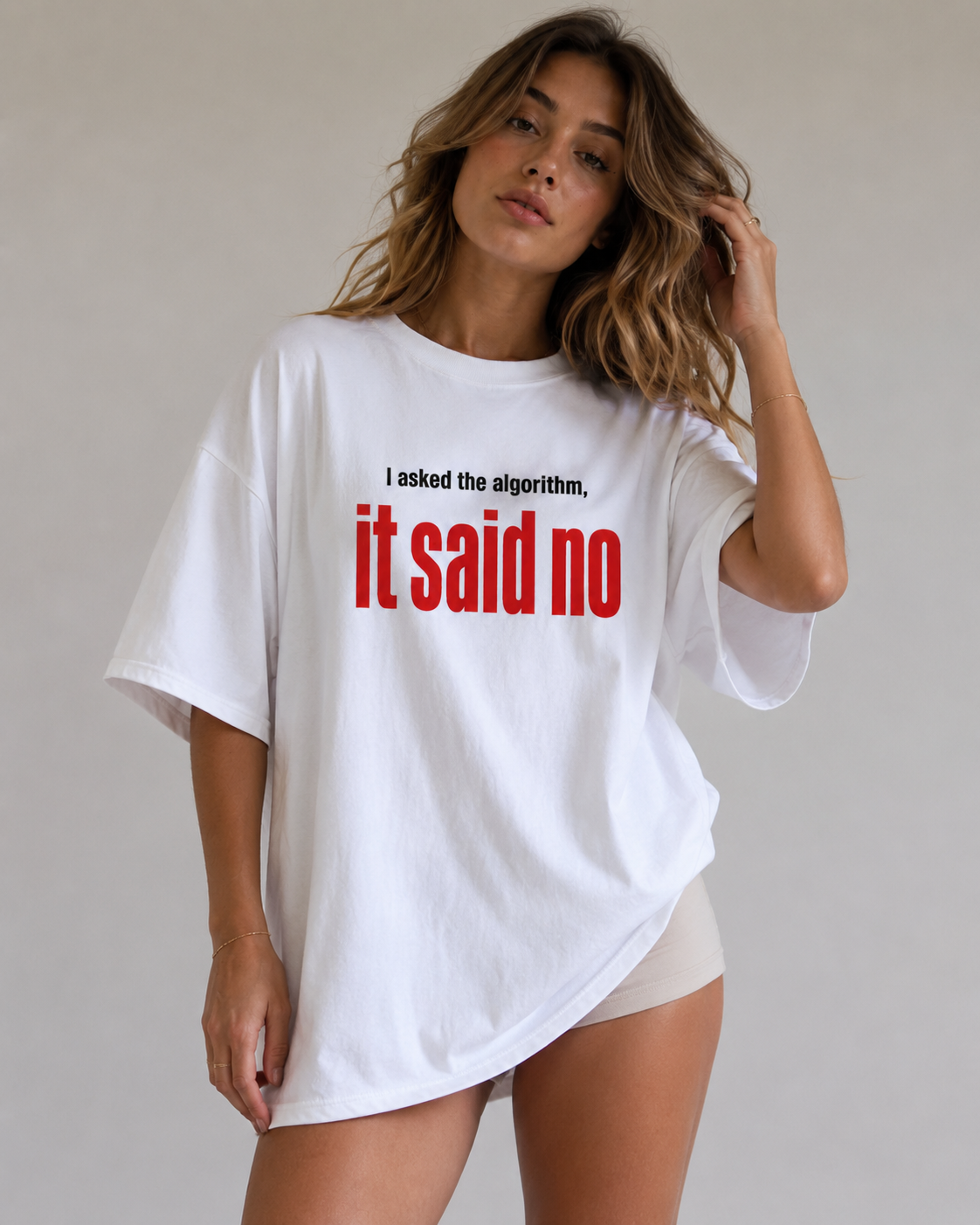 Algorithm Said No Oversized T-Shirt