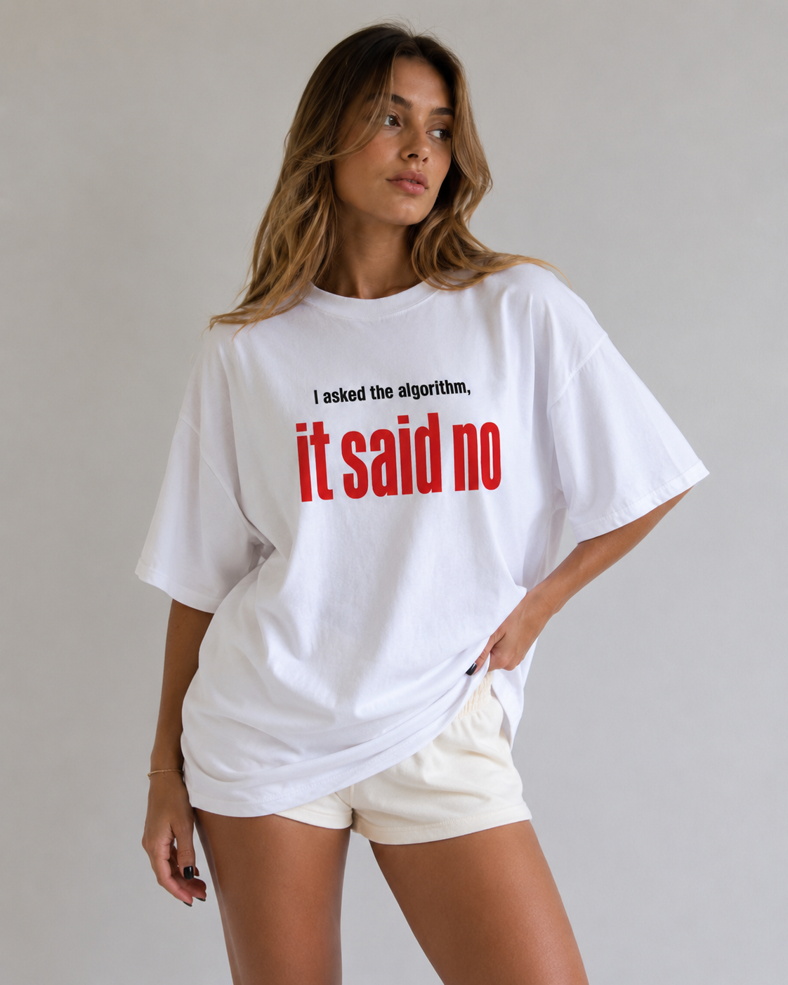 Algorithm Said No Oversized T-Shirt
