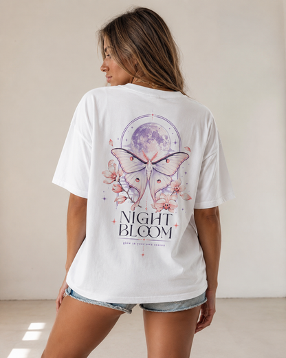 Night Bloom Oversized T-Shirt