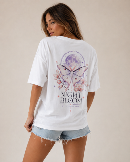 Night Bloom Oversized T-Shirt