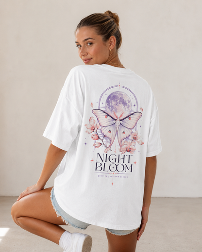 Night Bloom Oversized T-Shirt