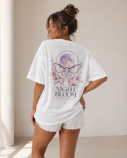 Night Bloom Oversized T-Shirt