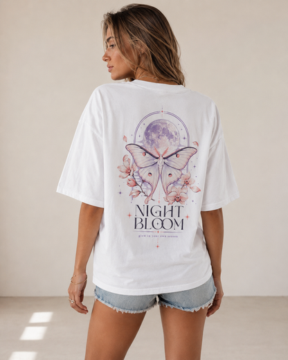 Night Bloom Oversized T-Shirt