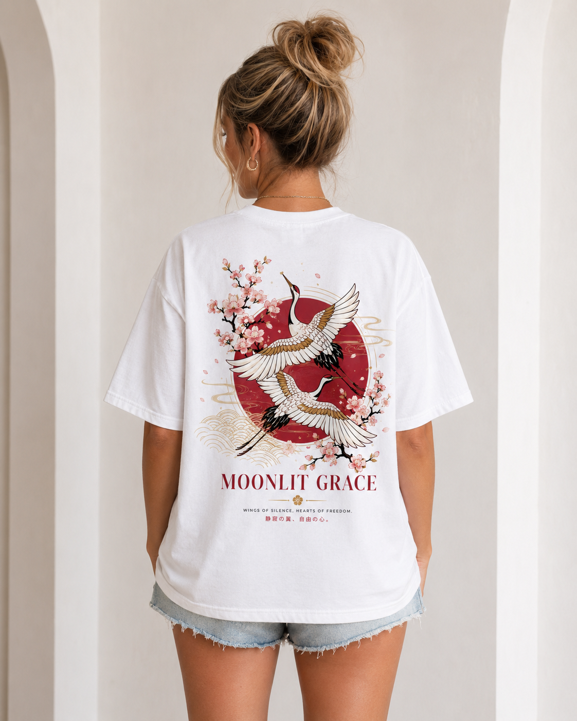 Moonlit Grace Oversized T-Shirt