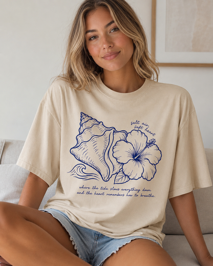 Salt Air Soft Heart Oversized T-Shirt