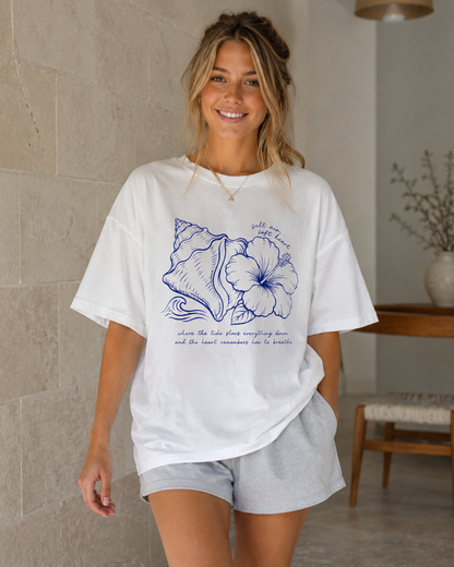 Salt Air Soft Heart Oversized T-Shirt