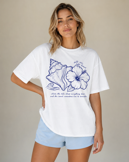 Salt Air Soft Heart Oversized T-Shirt