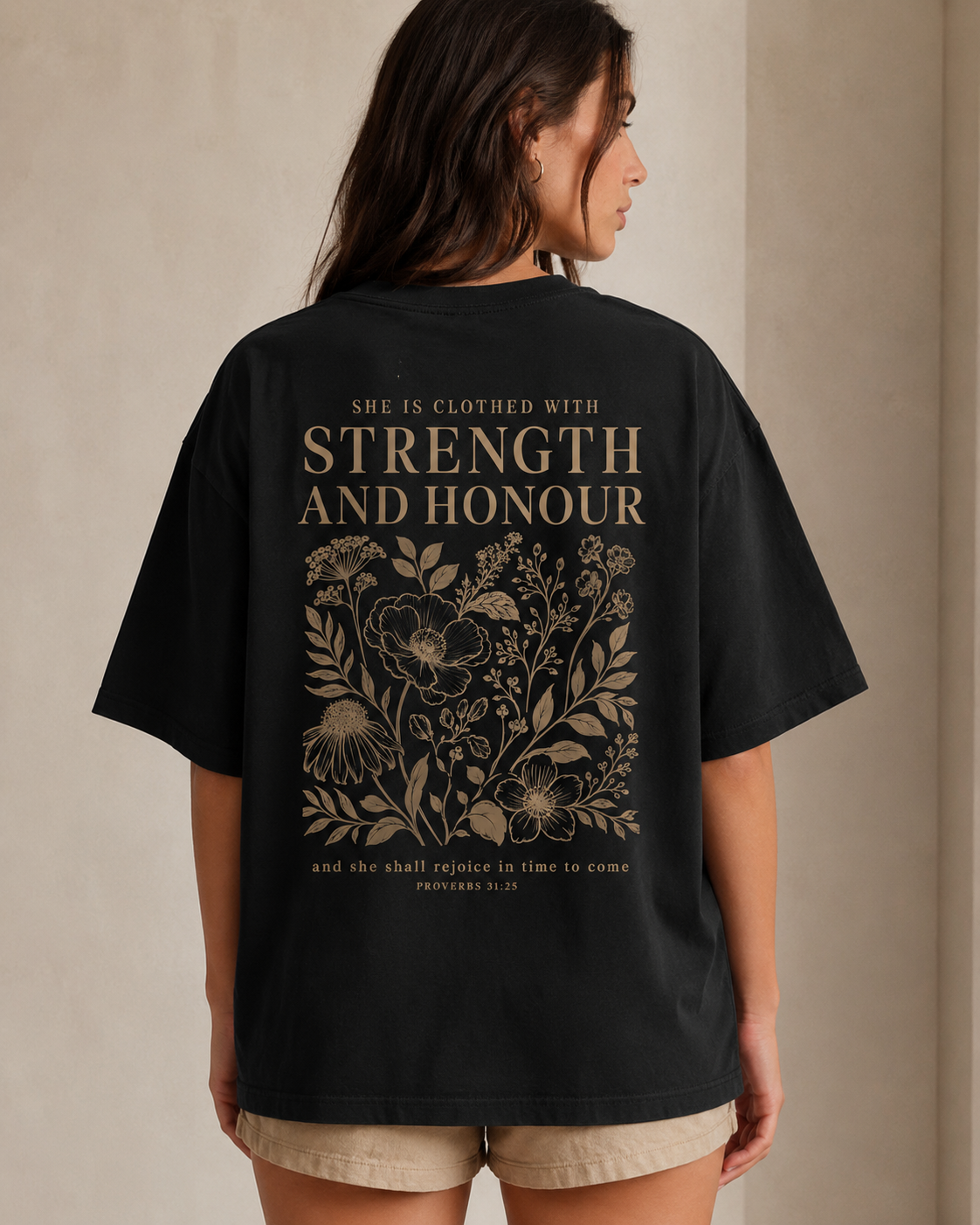 Strength And Honour Oversized T-Shirt