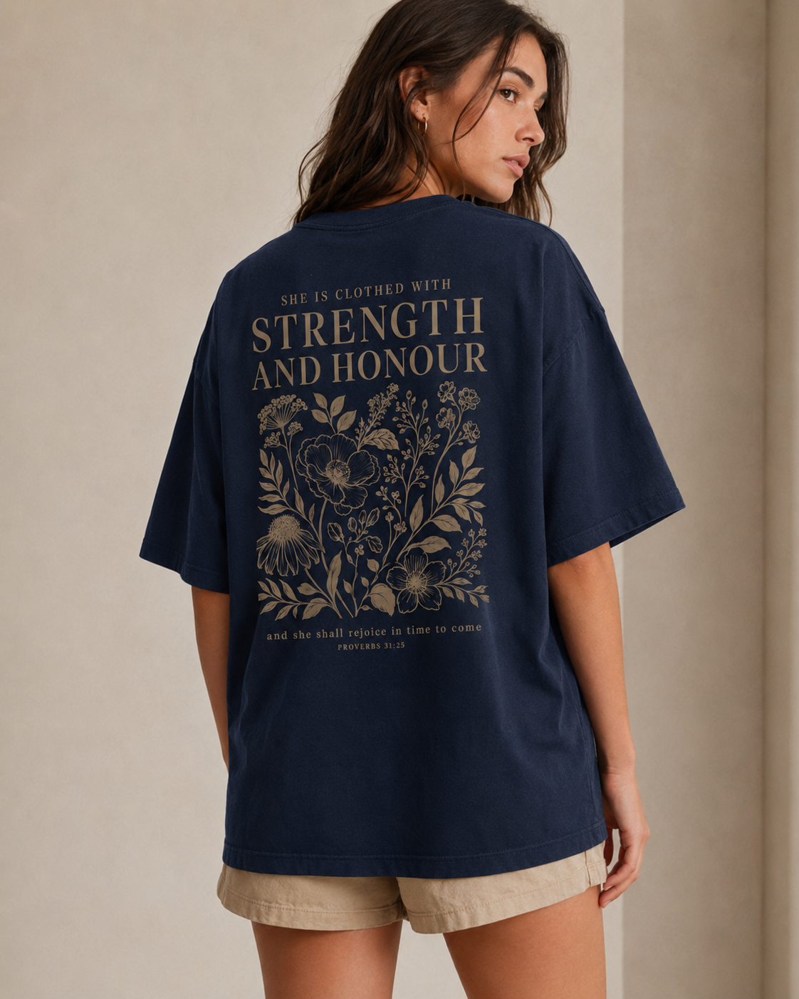 Strength And Honour Oversized T-Shirt