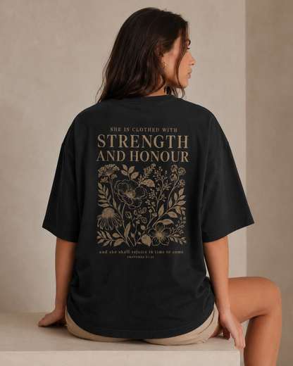 Strength And Honour Oversized T-Shirt